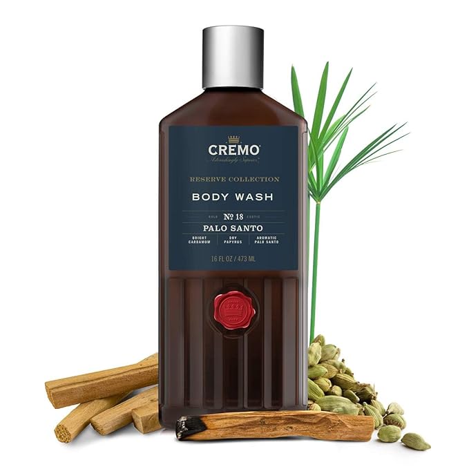 Cremo Body Wash for Men, Rich-Lathering Palo Santo, 16 Fl Oz (Pack of 12)