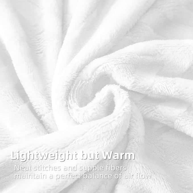 Whale Flotilla Flannel Fleece Fall Bed Blanket Twin XL Size, White | Lightweight Breathable Soft Bedspread, Plush Fluffy Coverlet Chevron Design Decorative Blanket for Home Life, 90x66 Inch
