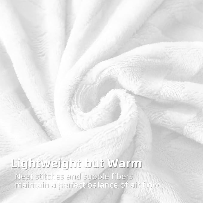 Whale Flotilla Flannel Fleece Fall Bed Blanket King Size, White | Lightweight Breathable Soft Bedspread, Plush Fluffy Coverlet Chevron Design Decorative Blanket for Home Life, 90x104 Inch