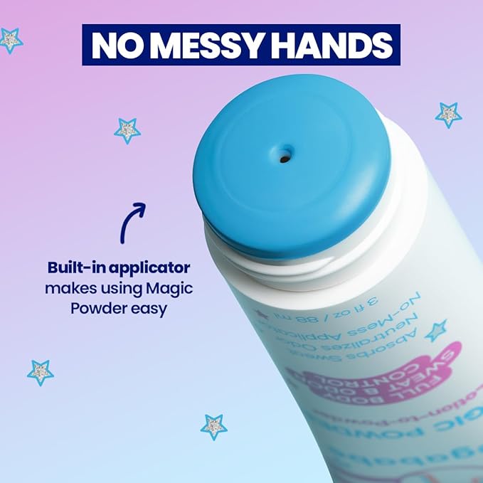Megababe Sweat & Odor Absorbing Lotion - Magic Powder Stay-Dry Lotion to Powder | Spring Break Must-Have | Aluminum-Free, Talc-Free | 3 fl oz