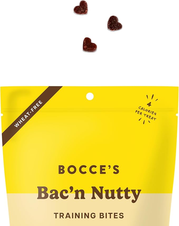 Bocce's Bakery Bac'n Nutty Dog Training Treats Bundle, PB & Bacon (2 Pack) | Oven Baked, Wheat-Free Everyday Dog Treat Cookies - Made with Real, Limited Ingredients and Baked in The USA