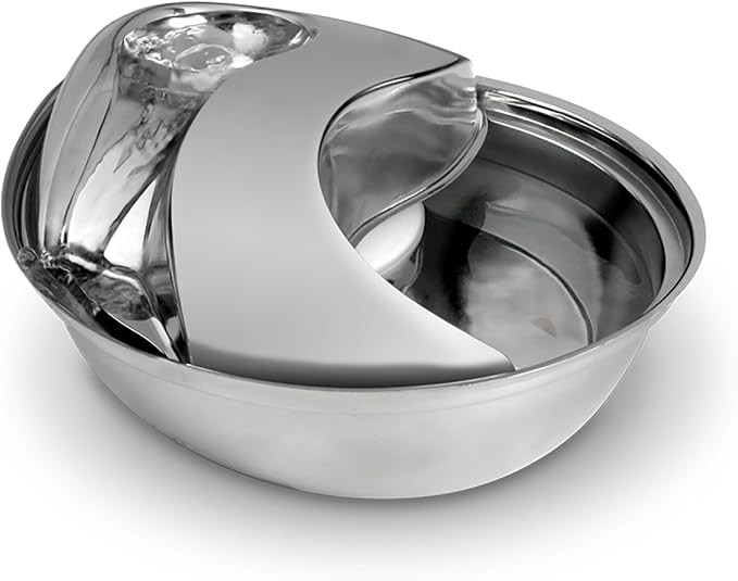 Pioneer Pet Stainless Steel Fountain Raindrop Design , 60oz