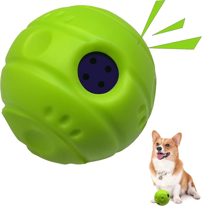 Dog Toys Ball, Interactive, XS, 2.75 in (7 cm) | No Paint, Gibbering Sound, Surface Concave Lines