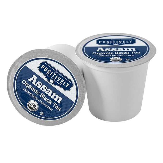 Organic Positively Tea Company, Assam Black Tea, K-Cup Compatible, 24 Pods