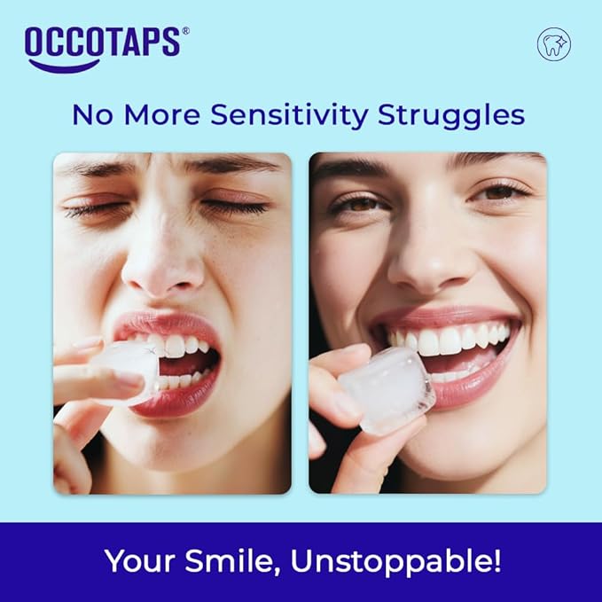 OCCOTAPS Agave Sensitive Toothpaste, Fluoride-Free Natural Whitening Toothpaste for Sensitive Teeth, Gentle Gum Care, Helps Remove Stains, Fresh Mint Herbal Formula, 2 Pk US Manufactured