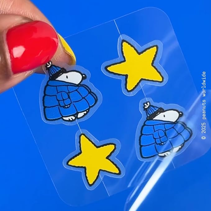 Starface Hydro-Star Big Snoopy Blue Puffer Compact Kit, Absorb Fluid and Reduce Redness, Vegan and Cruelty-Free Skincare (32 Count)