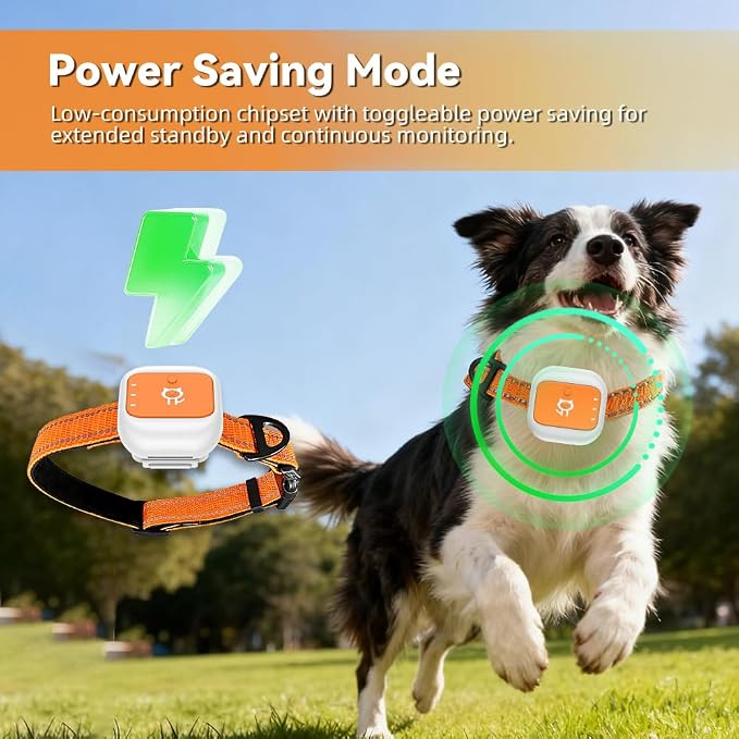 Smart GPS Tracker for Cat Dog GPS Collar Tracker for Pet Anti-Lost Device for Pets (Large for Dog)