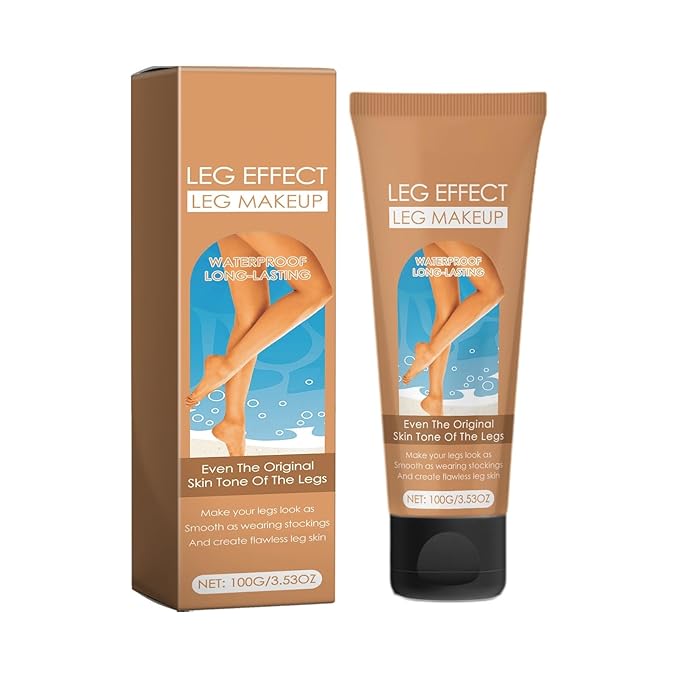 Leg Makeup, Flawless Looking Leg and Body Makeup Waterproof No Transfer Tattoos and Scar Cover up Concealer. (2# Medium Golw)