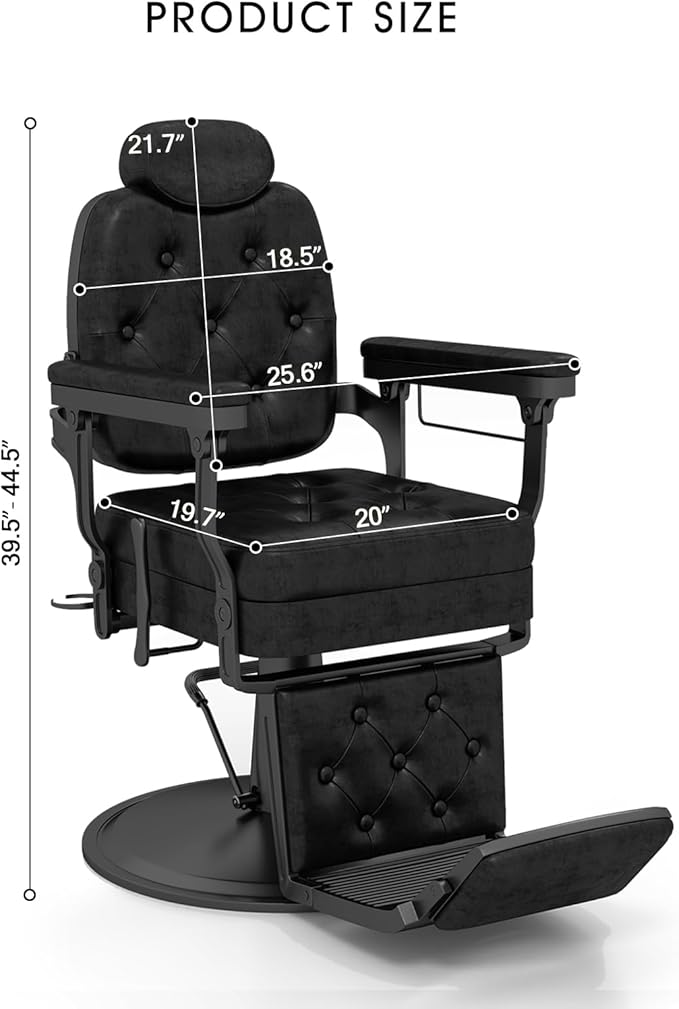 Artist hand Barber Chair for Hair Stylist, All Purpose Hydraulic Recline Salon Chair, Heavy Duty Barber Chairs, Professional Barbershop Beauty Spa Equipment