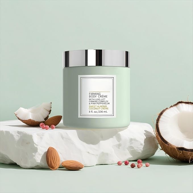 Champagne Lift Firming Body Creme,Anti-Aging Skin Tightening,Champagne Beaute Lift Firming Body Crème,Deep Hydration & Smoothing Skin On Arms & Legsbody Body Creme Green,Sweet Almond