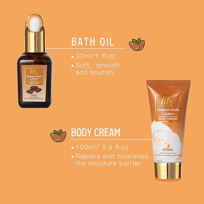 Mothers Day Gift Basket for Mom, Gifts for Women - 10-Piece Vanilla Bath and Body Gift Set for Women, Spa Gift Basket for Women, Spa Kit, Self Care Kit | Gifts for Valentines Day, Birthday, Christmas