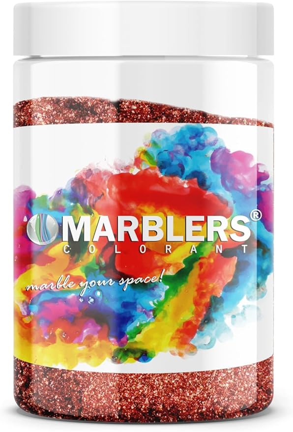 MARBLERS Red Mica Powder [Ruby Pearl] 4oz (113g) | Cosmetic Grade | Epoxy Resin Pigment, Dye | Non-Toxic, Vegan, Cruelty-Free | Lip Gloss, Nails, Body Butter, Bath Bomb, Candle & Soap Making