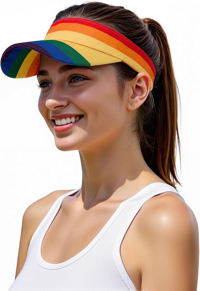 American Trends Sun Visor Hat for Women, Lightweight Quick-Dry Sport Visor | Adjustable fit, Ideal for Golf Tennis & Outdoor Sports, Sweat-Wicking Fabric, Ponytail-Friendly, Wide Brim for Sun Protection