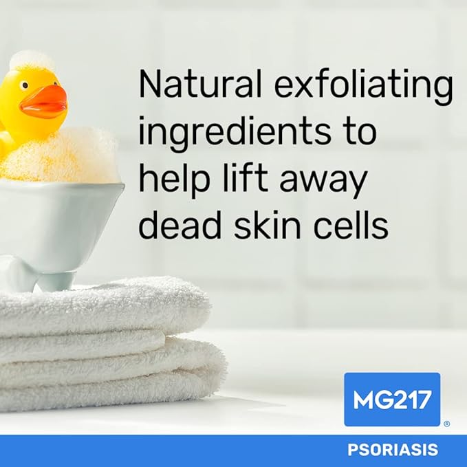 MG217 Psoriasis Dead Sea Exfoliating Bar Soap, Repair & Protect with Dead Sea Salt, Oregon Grape Root Extract, Oatmeal for Psoriasis Skincare, 5oz