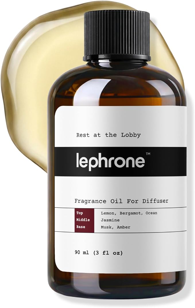 Essential Oil for Waterless Diffusers, Premium Aroma Oil for Home Scenting, Fragrance Oils for Cold Air and Ultrasonic, Pure, Hotel Luxury, Aromatherapy 3 fl oz (Rest at the Lobby)