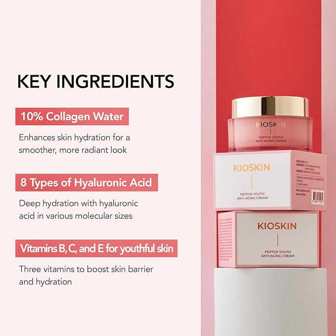 107% Smoother Crow’s Feet & 104% Lifted Skin – Boosts Elasticity & Moisture – Firms & Restores Radiance with 10% Collagen Water & Hyaluronic Acid – Korean Skincare Best Collagen Cream