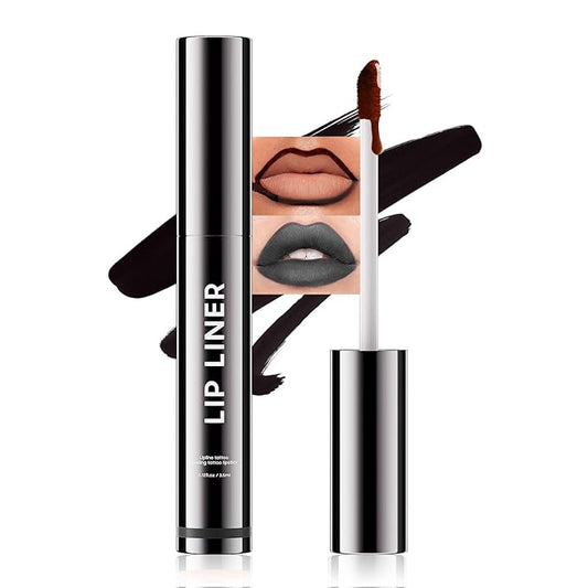 Lip Stain, Lip Gloss Transfer-Resistant Waterproof Smudge-Proof Moisturizing, Lip Tint for Women Gift All-Day Color Hold (Black)