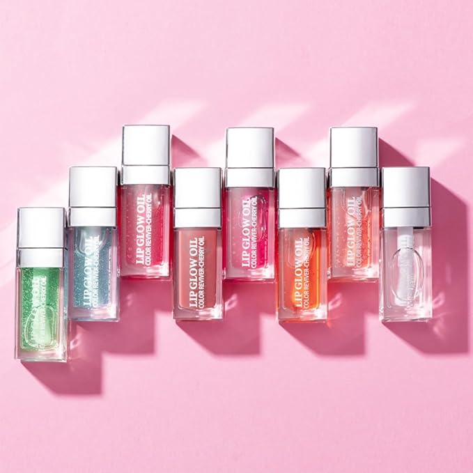 Hydrating Lip Glow Oil, Lip Oil Gloss Transparent Toot Tinted Nourishing Long Lasting Repairing Lightening Lip Lines (MAHOGANY) 0.2 OZ
