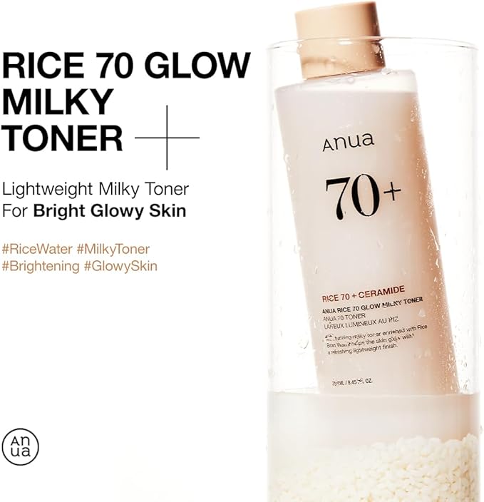 Anua Hydrating Cleansing Prep Set : Heartleaf Low pH Deep Cleansing Water & Rice 70 Glow Milky Toner, Korean Skincare
