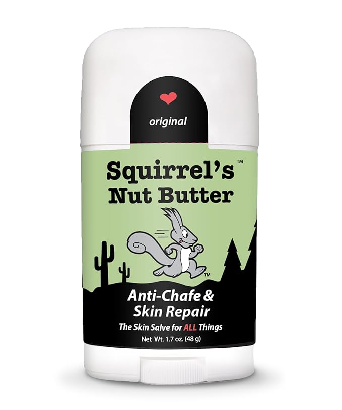 Squirrel's Nut Butter Anti Chafing Stick | All Natural Chafe Prevention & Skin Care for Athletes, Runners & Adventurers | Thighs, Arms, Pack Straps & More | 1.7 oz