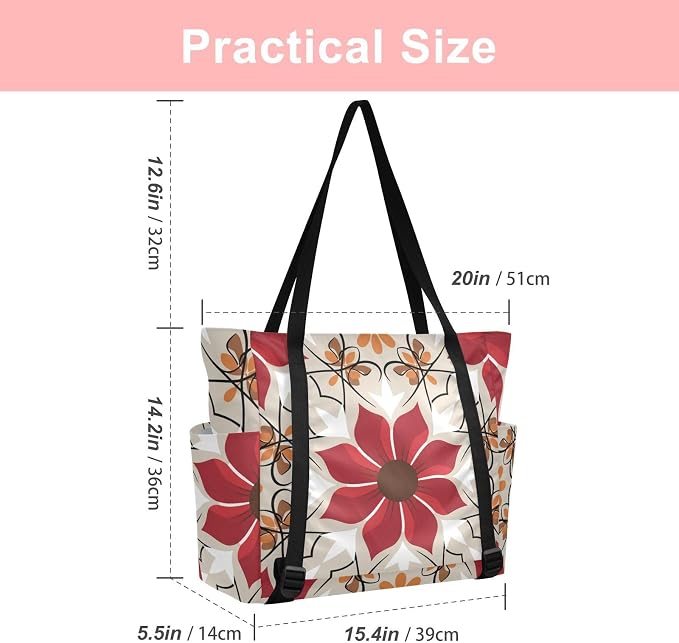 MCHIVER Yoga Bag for Women Men Large Yoga Mat Bag with Adjustable Strap Workout Bags Totes for Pilates Yoga Travel