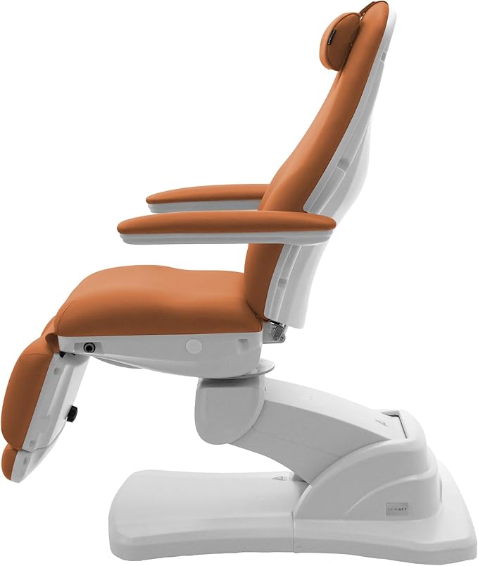 SKINACT Bents Electric Medical Spa Treatment Table Facial Massage Bed Camel Orange