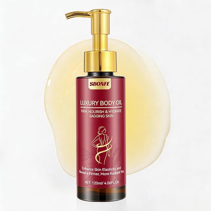 Body Firming Oil for Crepe Skin - After Shower Oil for Women, Tightening & Hydrating Treatment for Arms, Legs, Stomach & Body, Natural Formula for Dry Skin, Lightweight & Non-Greasy, 4.06 FL OZ