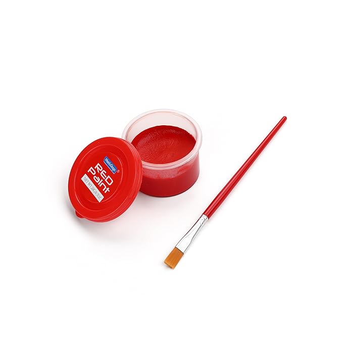 Black White Red Face Body Paint, Water Based Professional Body Paint Set, Non-Toxic Face Paint Makeup for Halloween Party Clown SFX Cosplay