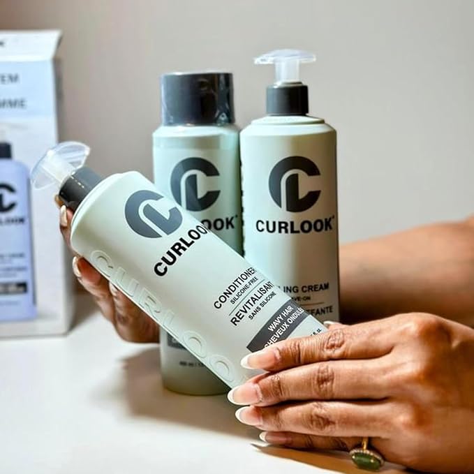 Wavy Hair Bundle | Shampoo, Conditioner & Leave-In Styling Cream Set | Sulfate-Free, Silicone-Free | Pack of 3-400ml (13.5 oz) Each Bottle | Made in Canada