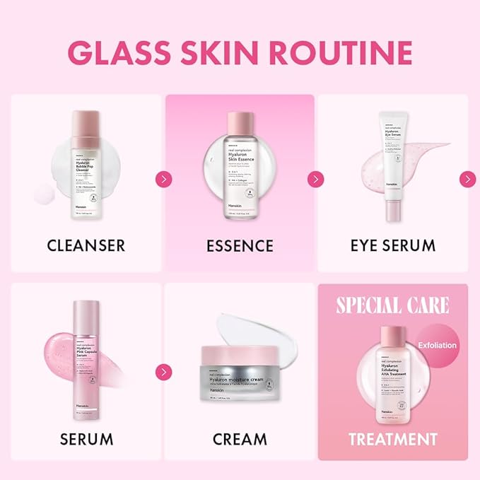 Hanskin Hyaluron Skin Essence Toner – Korean Hydrating Toner for Glass Skin | Hyaluronic Acid & Collagen | Lightweight Moisturizing Astringent for Dry, Sensitive & Dull Skin | K-Beauty (5.07 fl oz)