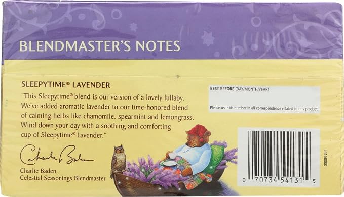 Celestial Seasonings, Tea Herbal Sleepytime Lavender Pack of Two