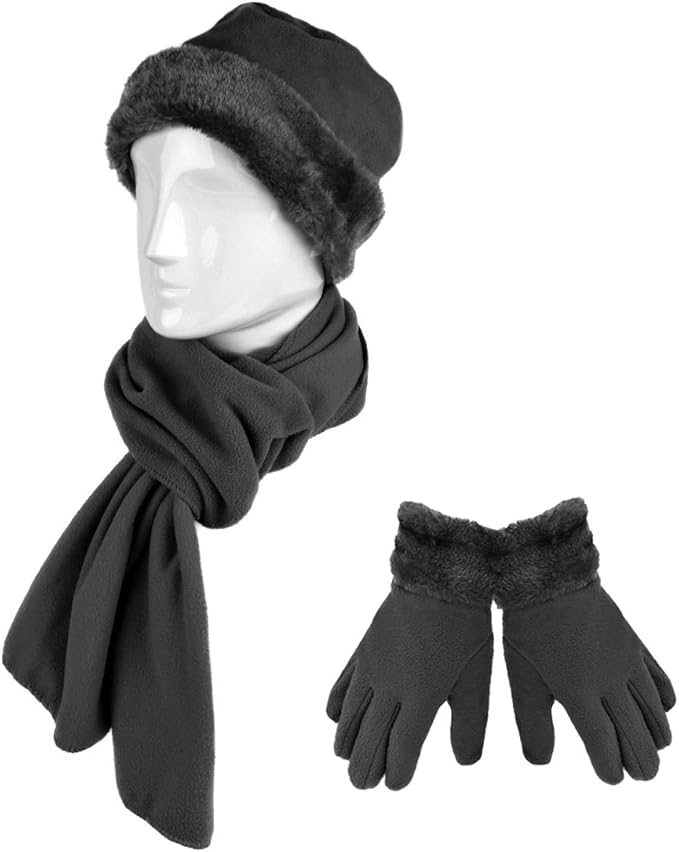 boxed-gifts Women's Warm Fleece Winter - Women's Hat and Glove Set + Hats Gloves Scarves for Women