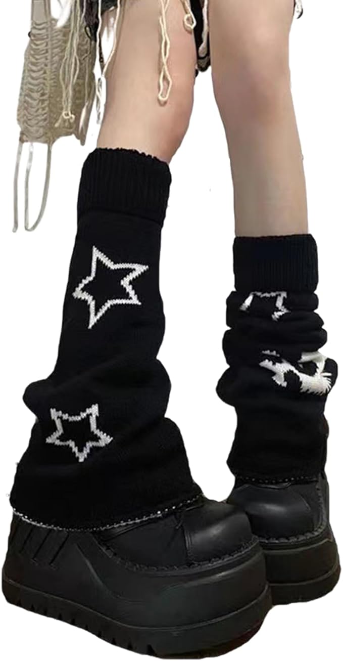 Sexybody Women's Leg Warmers Fashion Knit Warmers Long Socks Cute Y2K Kawaii Japanese Lolita Harajuku Accessories for Girls