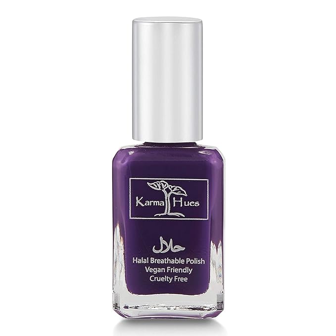 Karma Naturals Certified Halal Nail Polish - Breathable & Water Permeable, Wudu Friendly (Khadija)