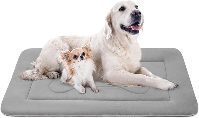 Extra Large Dog Bed Soft Dog Crate Pad Mat 48 in Non-Slip Bottom Washable Dog Sleeping Mattress Pet Beds Cat Beds Kennel Pads