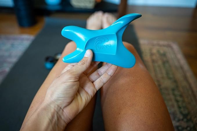 The Wave Tool Ultimate Soft Tissue Release Tool for Massage, Myofascial Release, Muscle Scraping, Generation 1 (Caribbean Blue)
