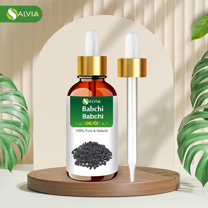 Salvia Babchi Oil Cosmetic Grade (30 ml / 1.01 fl oz) with Dropper - for DIY Skin and Hair Care Ideal for Serums Balms Massage Oils and Beauty Formulations
