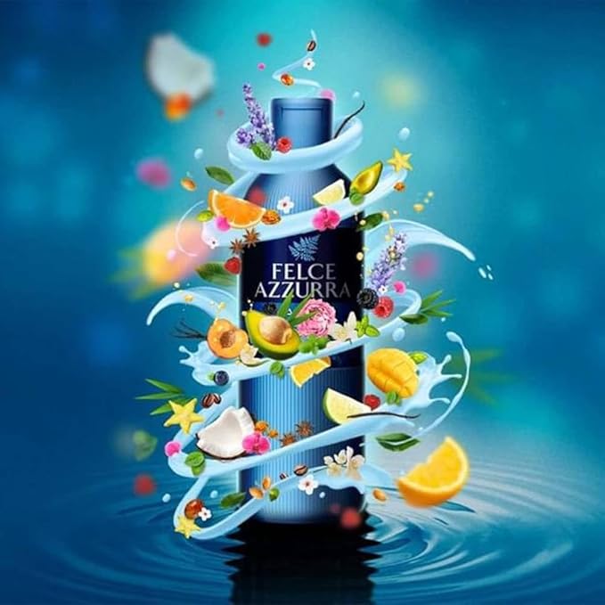 Felce Azzurra Original - The Timeless Essence Body Wash - New Rich And Velvety Formula - Envelops Your Skin With A Gentle And Light Lather - Provides Extra Hydration - For All Skin Types - 22 Oz