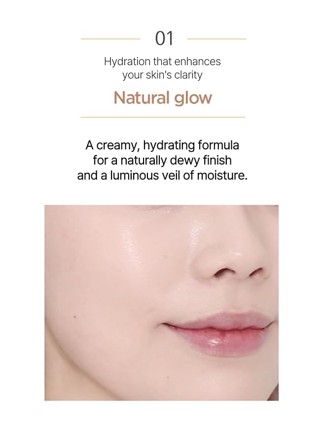 JUNG SAEM MOOL Essential Skin Nuder Cushion Refill | Natural Finish, Buildable Coverage Cushion Foundation by Korean Makeup Artist (Refill Only, 0.49 Fl Oz, SPF 50), 23 Medium Deep