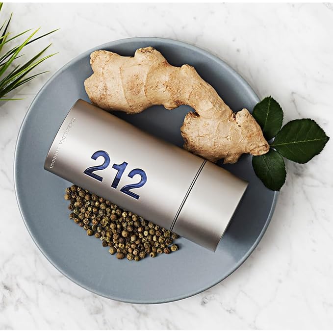 Carolina Herrera 212 Men Fragrance For Men - Timeless Scent - Warm Sandalwood - Fresh Notes - Beautifully Bright Fragrance - Energetic Green With Sensual Peppery Spices - Edt Spray - 1.7 Oz