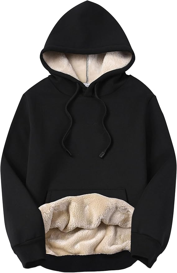 Yeokou Women's Winter Hoodies Pullover Sherpa Fleece Warm Heavyweight Sweatshirt