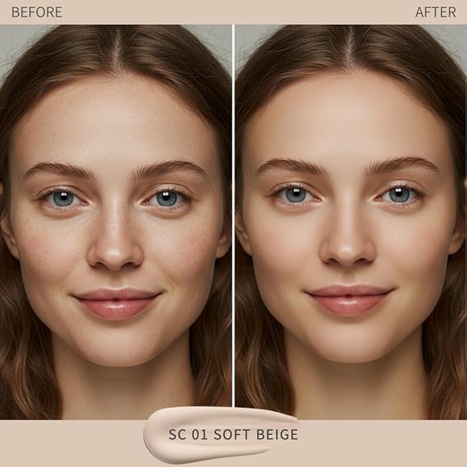 SIIA Cosmetics Seamless Fit Foundation Duo in SC01 Soft Beige