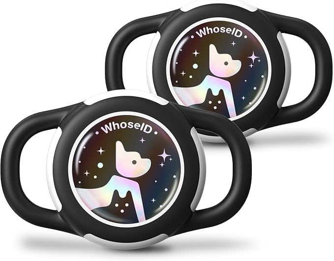 Waterproof AirTag Holder for Dog Collar, Soft Slide-On Dog AirTag Holder | Full-Body Protection, No-Dangle Fit, Ultra-Durable, Lightweight, Tool-Free Installation, Fits Dog & Cat Collars