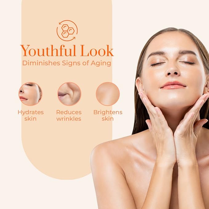 Clear Beauty Vitamin C & Collagen Face Mask - Dermatologist Tested - Diminishes Fine Lines & Wrinkles, Anti-Aging, Natural Ingredients, Cruelty-Free Korean Skin Care - All Skin Types
