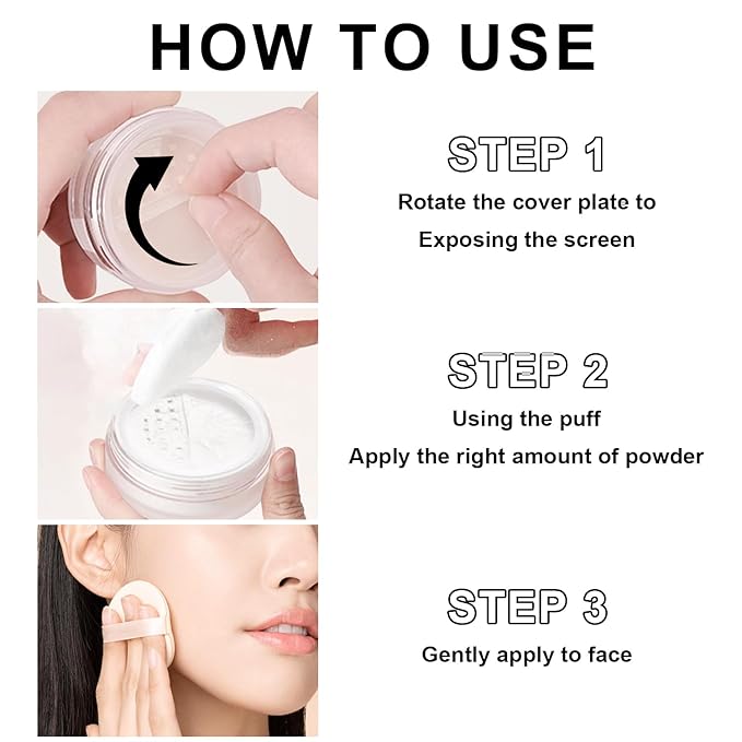 Mineral Setting Powder, SPF 35, Talc-Free Lightweight Loose Powder for a Smooth & Matte Finish - Oil Free, Skin-improving Mineral Blurring Finishing Powder (#02 Fair Setting Makeup)