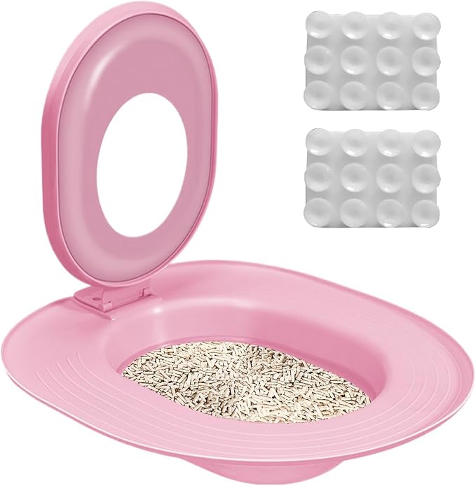 Cat Toilet Training Kit Train Litter Box Urinal Seat Potty Hygiene Care | Cat Toilet Training Seat Adjustable Reusable Training Seat Step By Step No Litter Box Feline Bathroom for Home