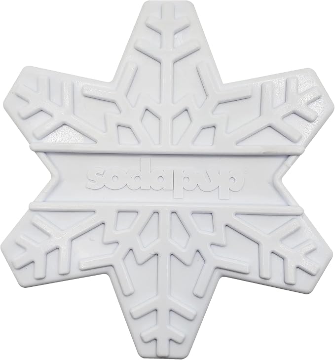 SodaPup Snowflake – Durable Dog Chew Toy Made in USA from Non-Toxic, Pet Safe, Food Safe Nylon Material for Mental Stimulation, Clean Teeth, Fresh Breath, Problem Chewing, Calming Nerves & More
