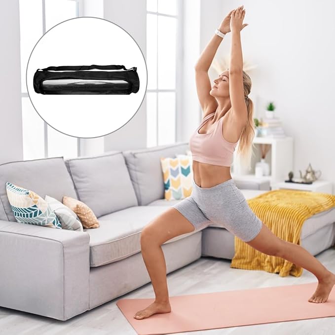 Yoga Mat Bag, Full-Zipper Yoga Mat Carrier with Adjustable Strap, Waterproof Stylish & Functional Fitness Mats Holder for Class Travel, Exercise Storage Carrier Bag for Women & Men