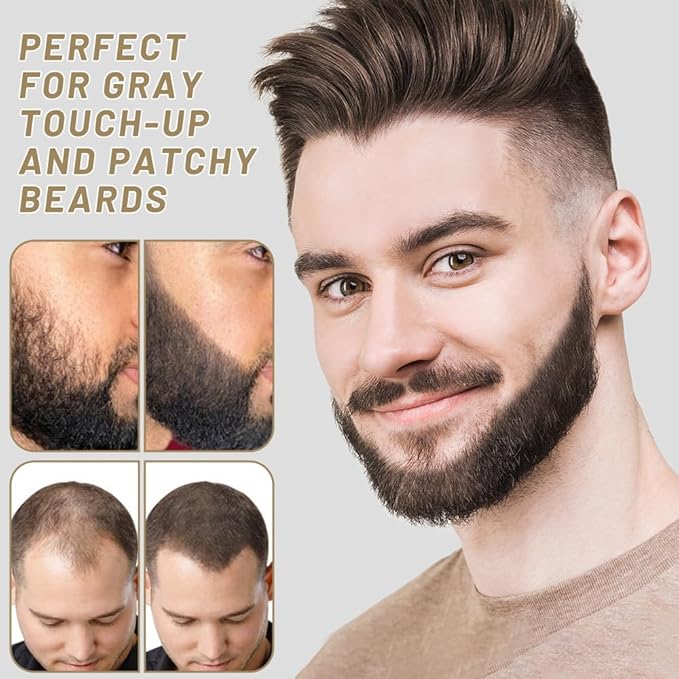 VOLLUCK Root Touch up Powder, Instant Hairline Powder for Thinning Areas and Gray Hair Coverage, Natural and Non-greasy Root Cover up for Women and Men (Auburn, 0.14 Ounce)