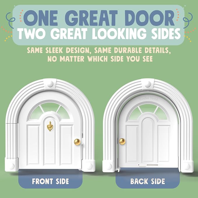 Purrfect Portal Meow Manor® Cat Door Interior Door - No-Flap, Fits Cats Up to 20 lbs, Easy DIY Setup, No Training Needed